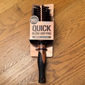 Conair Quick Blow-Dry Pro Hair Brush - Black and Copper